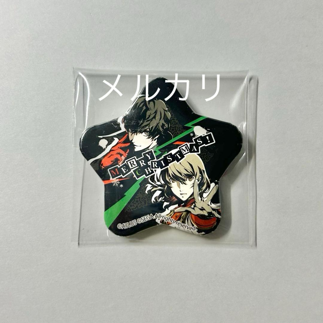 【非売品】ペルソナ5 プリロール 缶バッジ 主人公＆明智吾郎