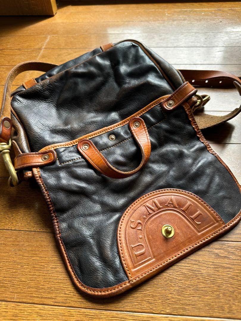 U.S.MAIL ポストマンバッグ ショルダーバッグ 本革 レザー