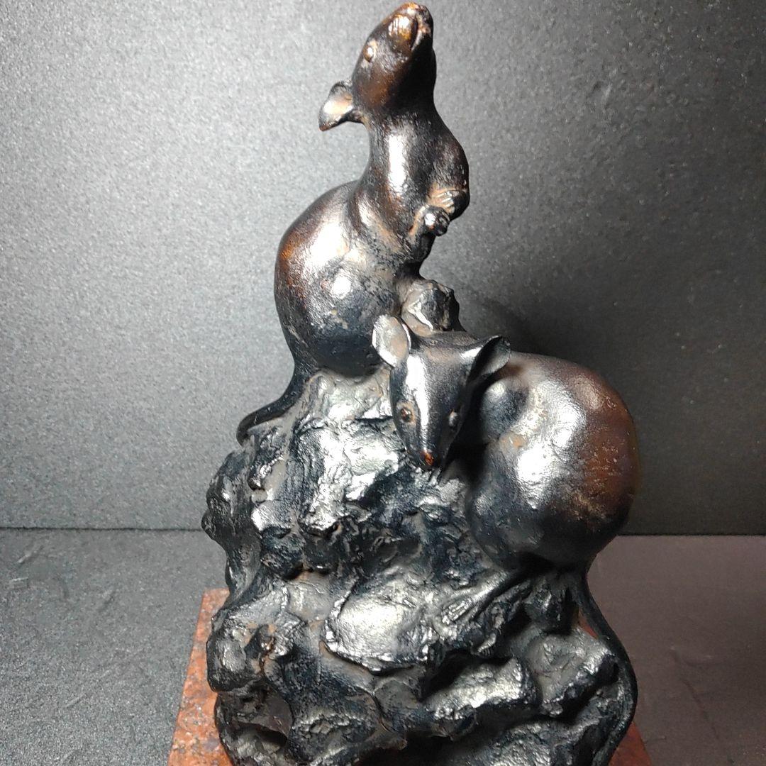 中村晋也／文化勲章／『天に架ける』／ブロンズ像／赤御影石台座