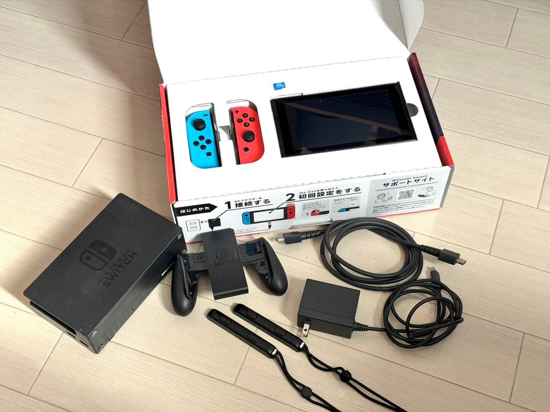 Nintendo Switch HAC-001 本体 【動作確認済み】 動作確認済み Nintendo Switch 2017年製 未対策機 HAC-001 中古 本体