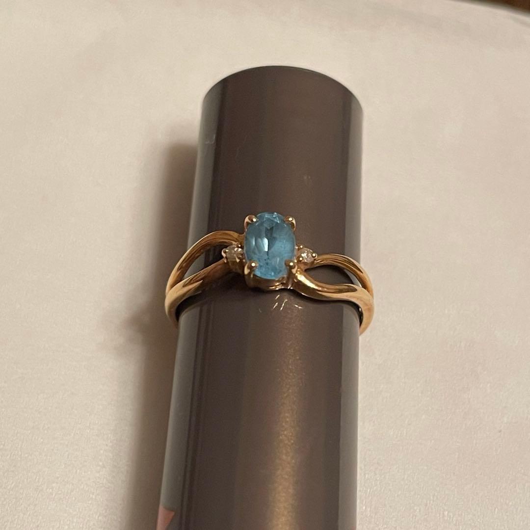 リング　ゴールド　ストーン　ヴィンテージ　遺品整理