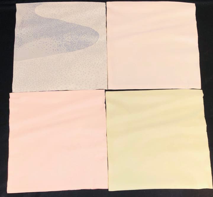 日本画家 桑野むつ子さんの創作京友禅『御所の花』袱紗 4枚セット