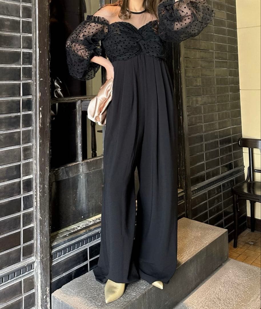 ブラック パーティードレス Lサイズ - パーティードレス かっこいい