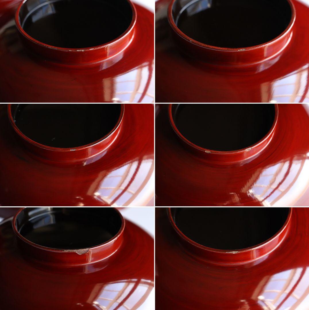 CL71 加賀蒔絵 貝蒔絵 本金梨地 溜・内黒 煮物椀 五客 木製