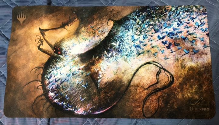 本質の散乱　プレイマット　Kickstarter サインド MTG