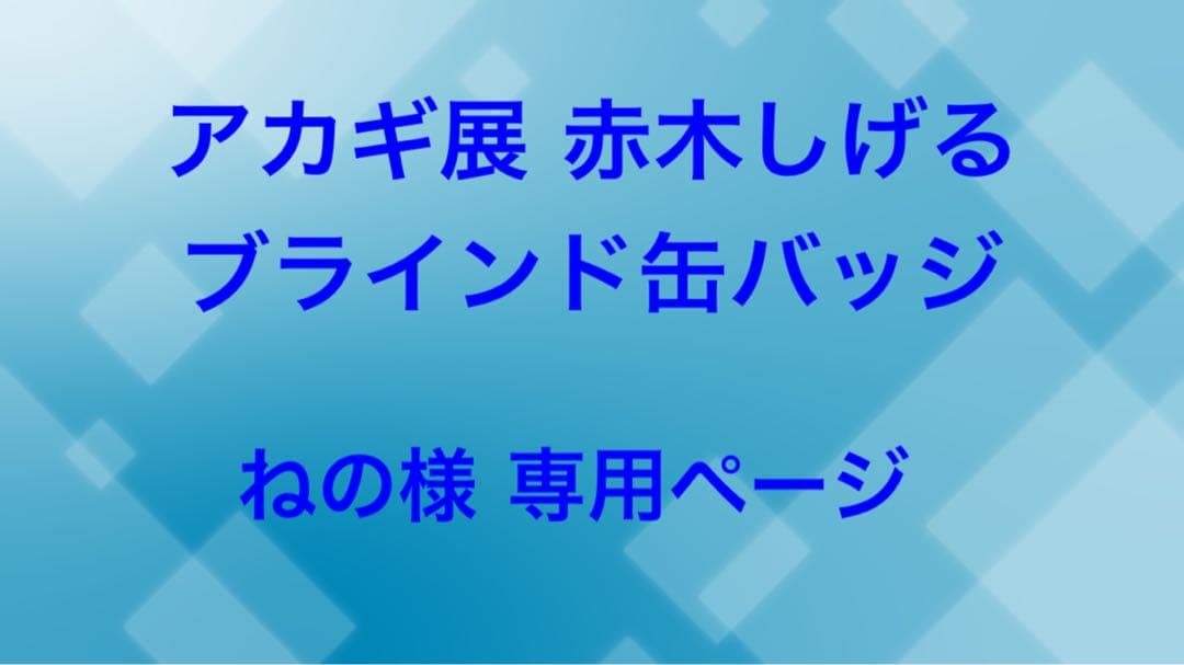 アカギ展 赤木しげる ブラインド缶バッジ