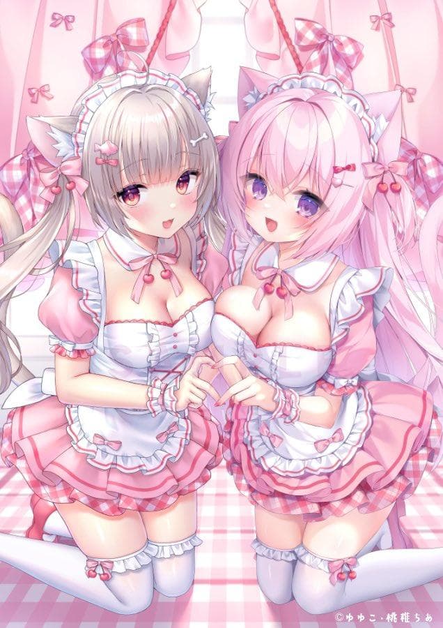 ゆゆこ 桃稚ちあ c104 コラボ B2 タペストリー ももちあ教 コミケ 新品