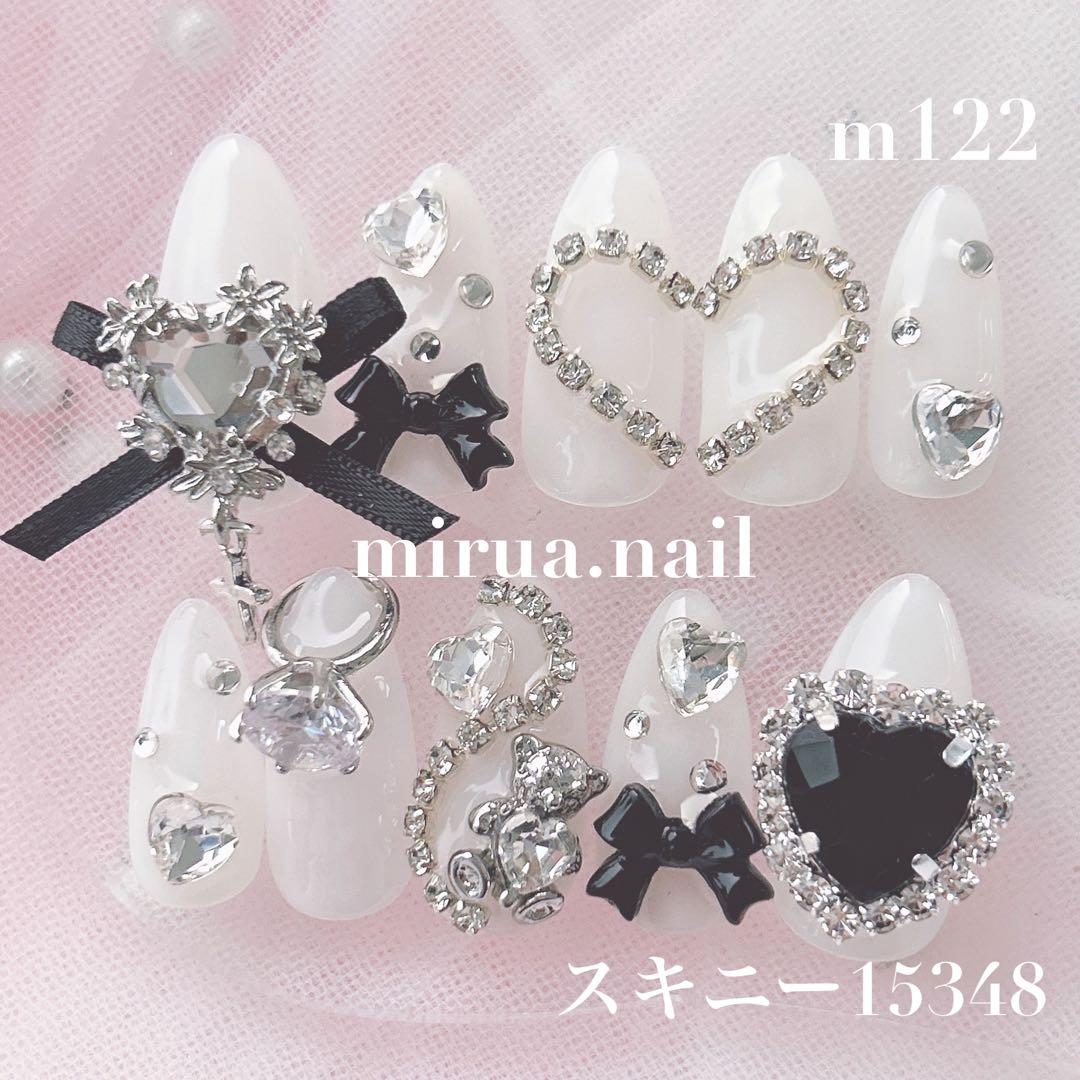 ネイルチップ イニシャル追加無料 指輪ネイル