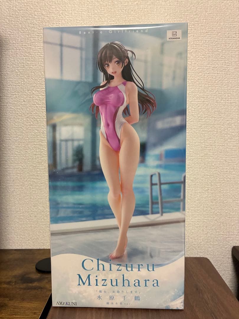 AMAKUNI 彼女、お借りします 水原千鶴 競泳水着ver フィギュア 未開封