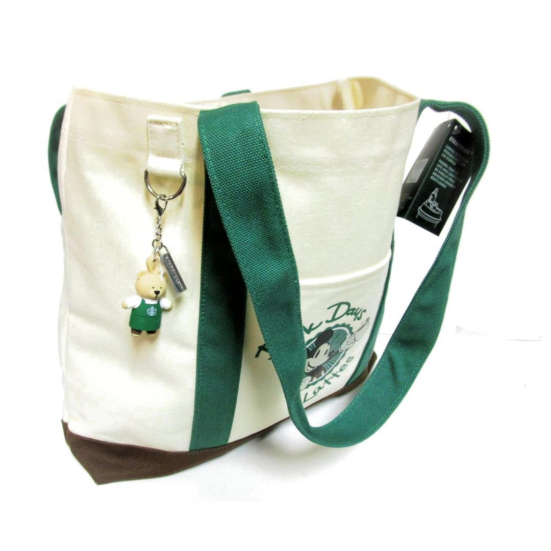 スターバックス ミッキー トートバッグ スタバ ベアリスタ ストッパー