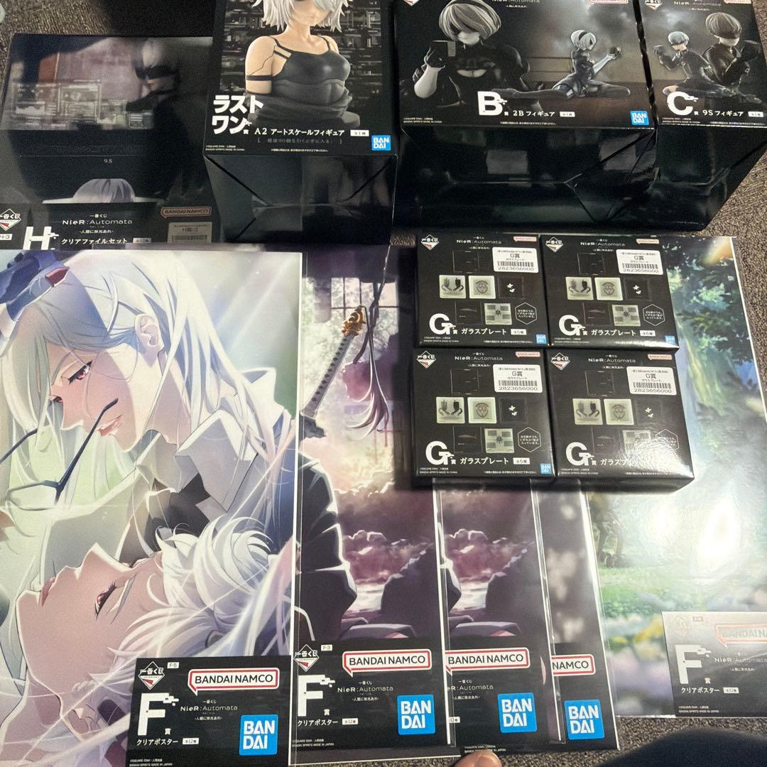 ニーアオートマタ　一番くじ　ラストワン賞、B賞、C賞　おまけ付き