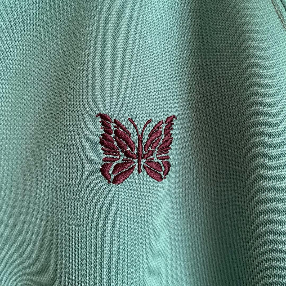 Needles ジャージジャケット M 緑 蝶刺繍 - メルカリ