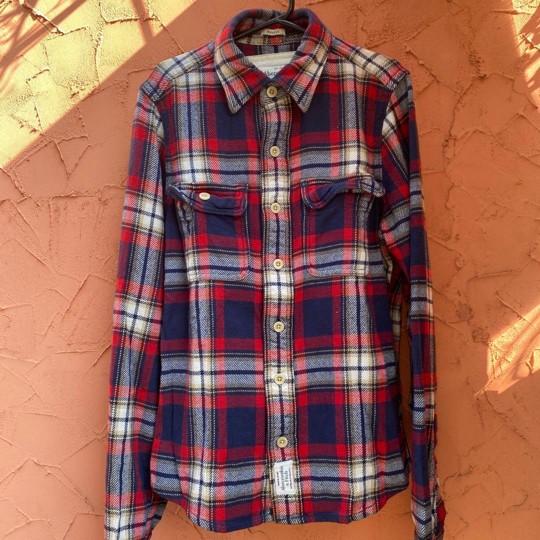 5店舗限定新品Abercrombie & Fitch 厚手チェックネルシャツ - メルカリ
