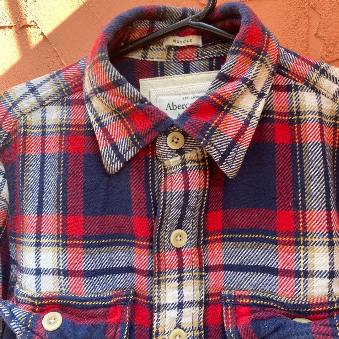 5店舗限定新品Abercrombie & Fitch 厚手チェックネルシャツ - メルカリ