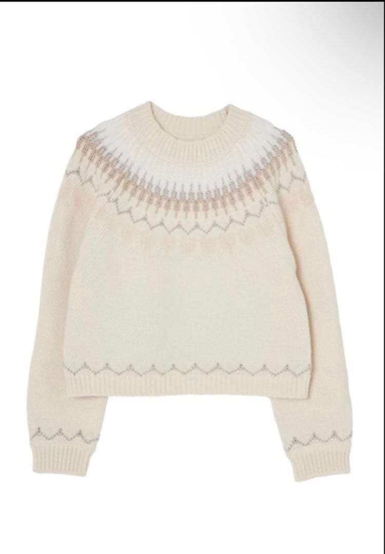 今週中には処分。Heart Fair Isle Knit Pullover