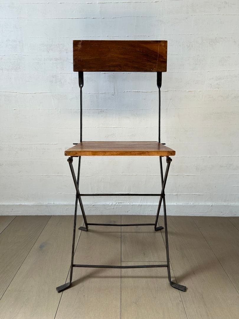 ヴィンテージ　折りたたみアイアンチェア　ガーデンチェア　雰囲気○ 1〜3脚あり