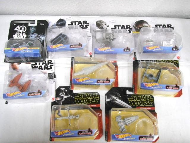 未使用品 ホットウィール スターウォーズ 乗り物フィギュア 計9個セット