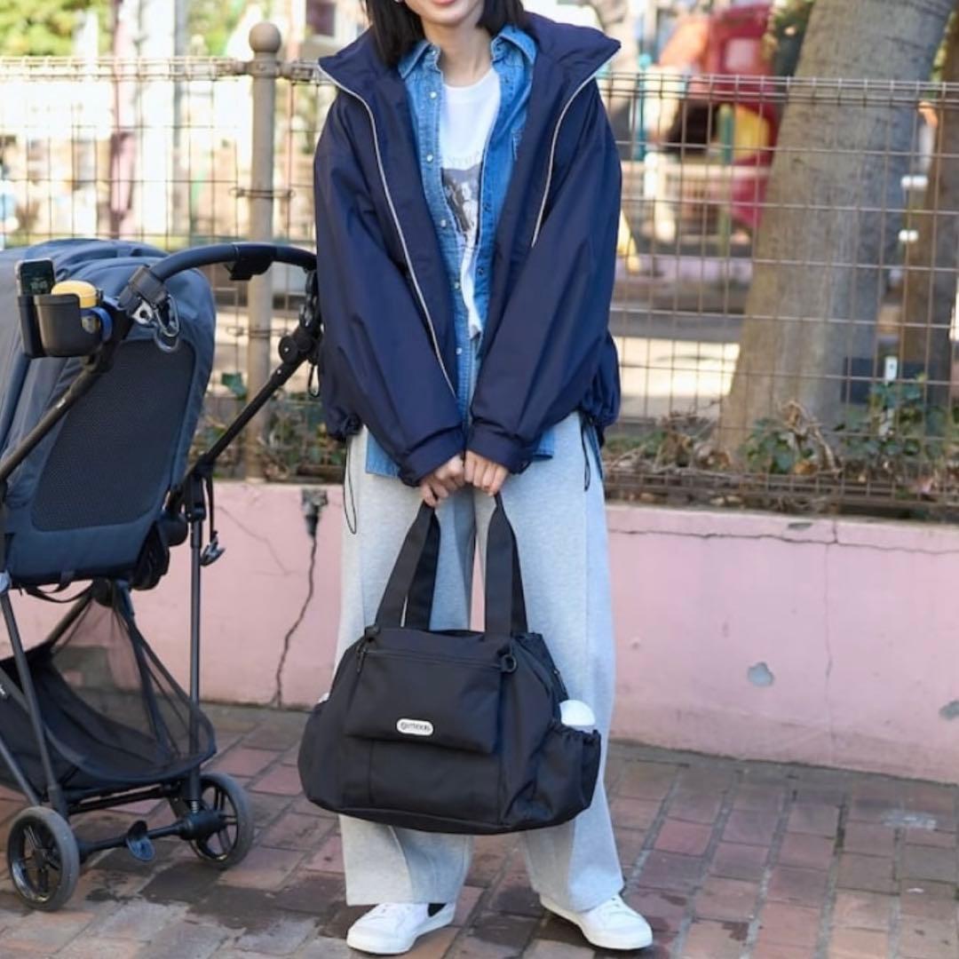 美品】 25SS 別注 ペアレンツバッグ 3way マザーズバッグ ブラック