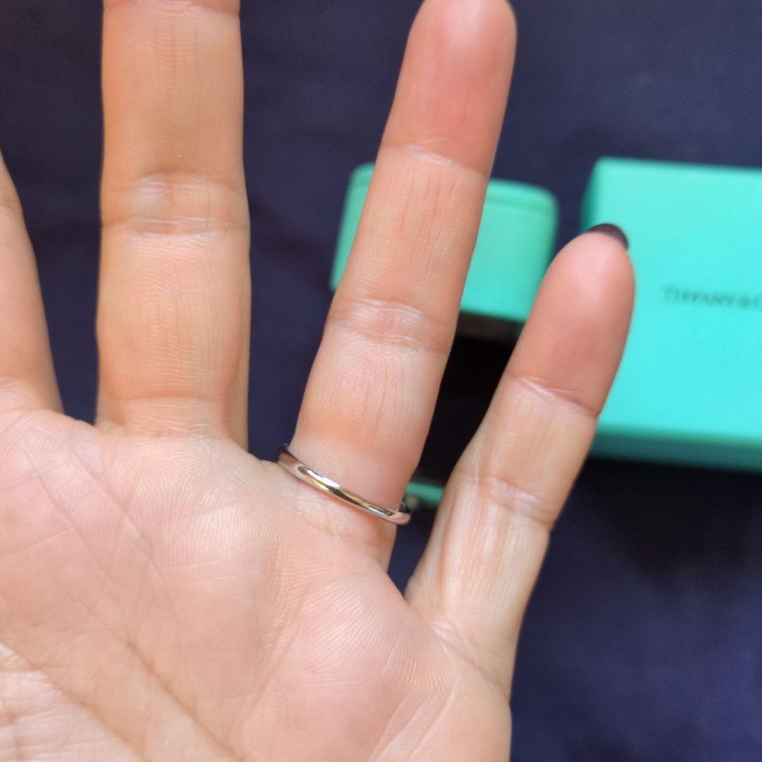 ティファニー ハーモニーリング 0.22ct 14号 pt950 美品