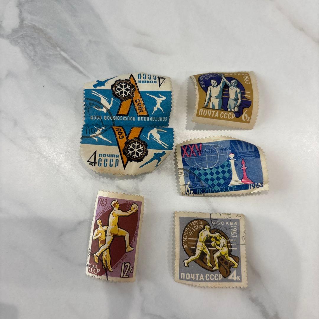 1963年 ソビエト連邦 使用済切手 記念切手 - メルカリ
