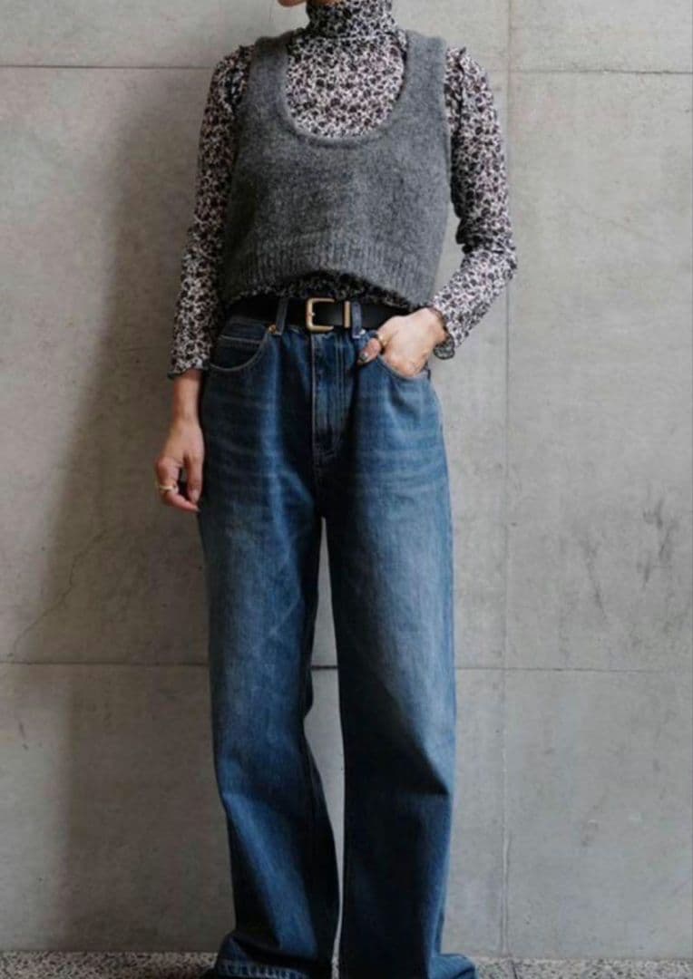 【新品未使用】マチャット ウォッシュドデニム 36