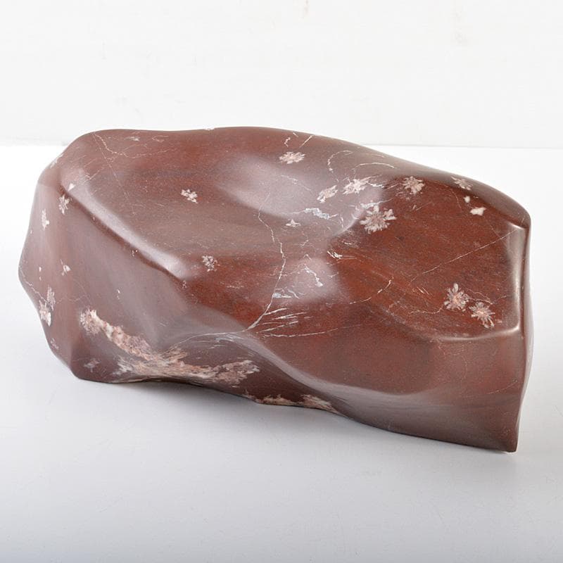 鑑賞石　天然石　赤玉石　置物　重さ約4.77㎏　N　6185