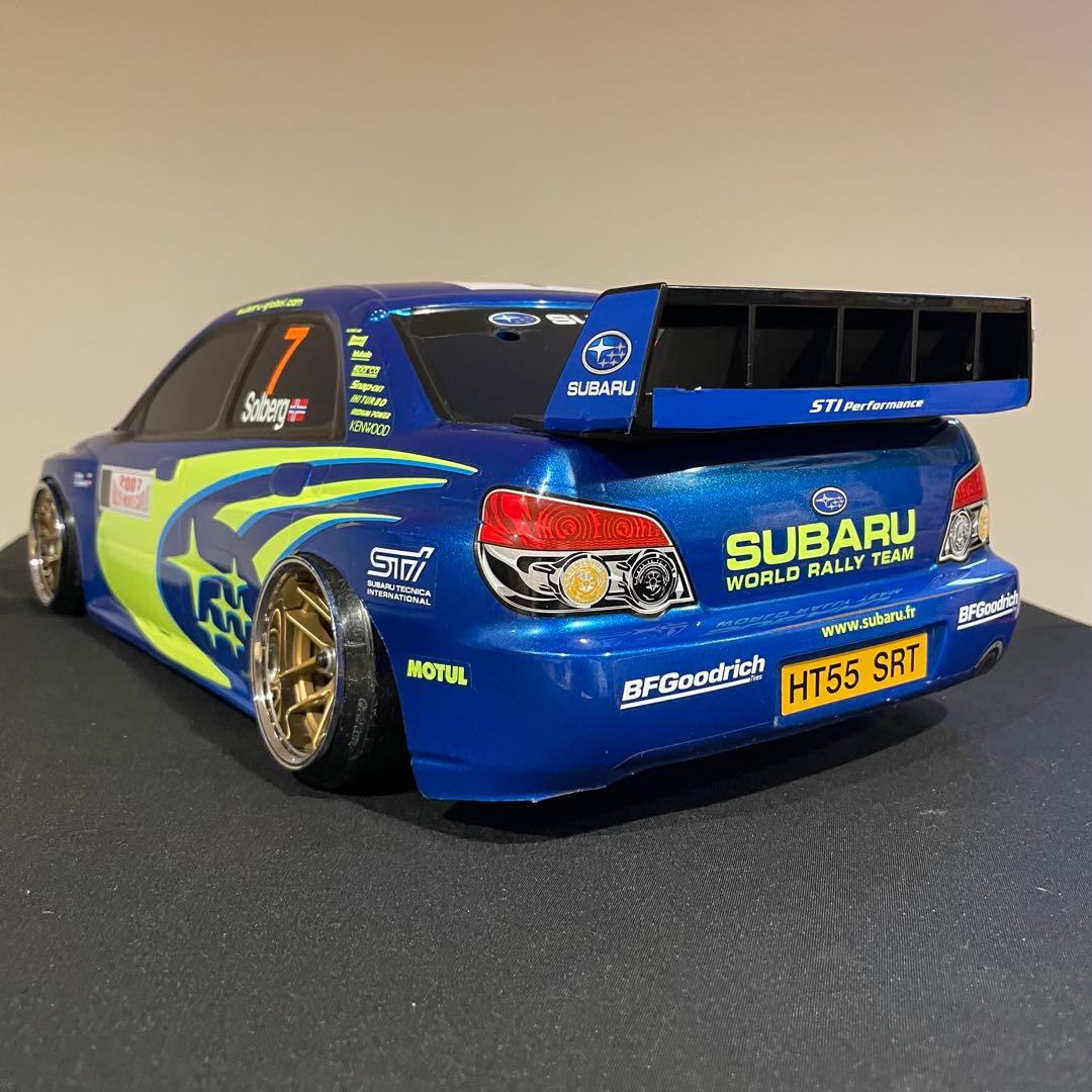 タミヤ スバル インプレッサ 1/10 ラジコンボディ 塗装済 ラリー 塗装
