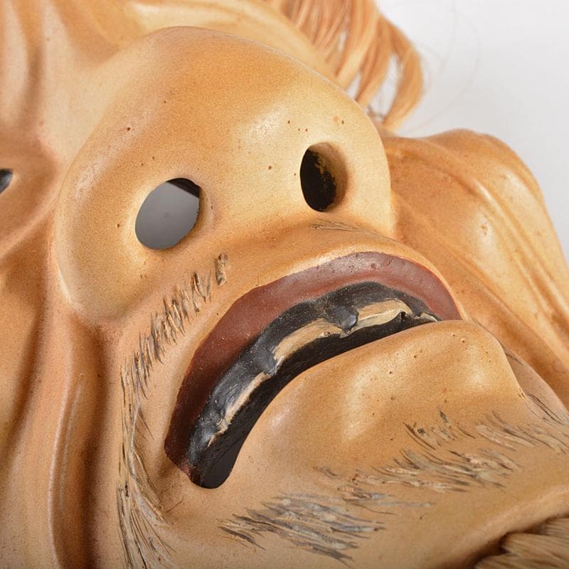 能面 能楽 雅楽 木彫 尉面 裕茂銘 C R6987 - メルカリ