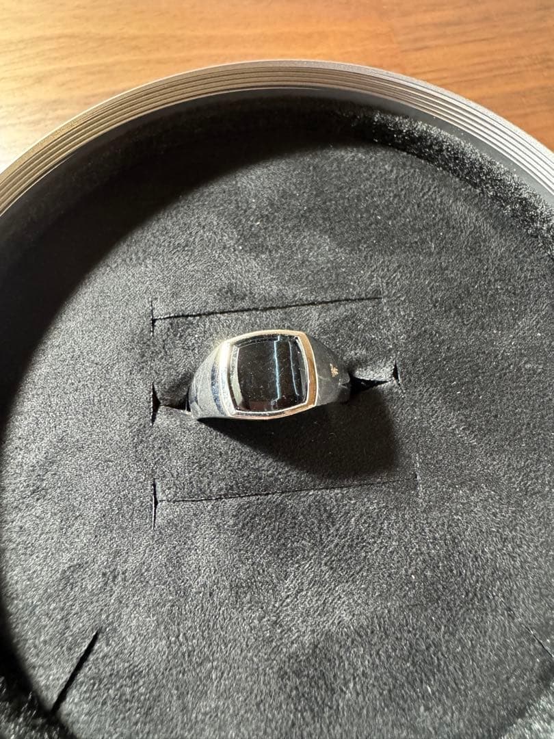 アクセサリー TOM WOOD Kay Ring Blue Hawk Eye-60