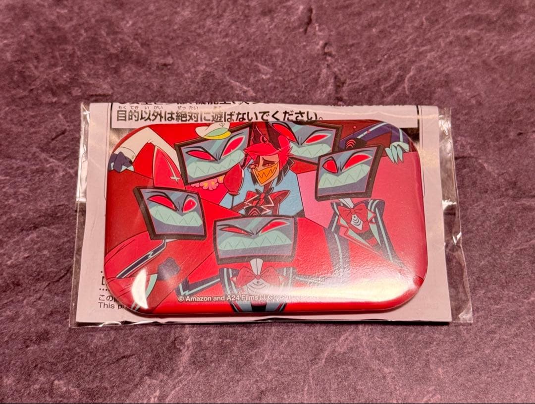 ハズビンホテル スクエア 缶バッチ ヴォックス アラスター ハズビンホテルへようこそ スクエア缶バッジ アラスター 2種セット