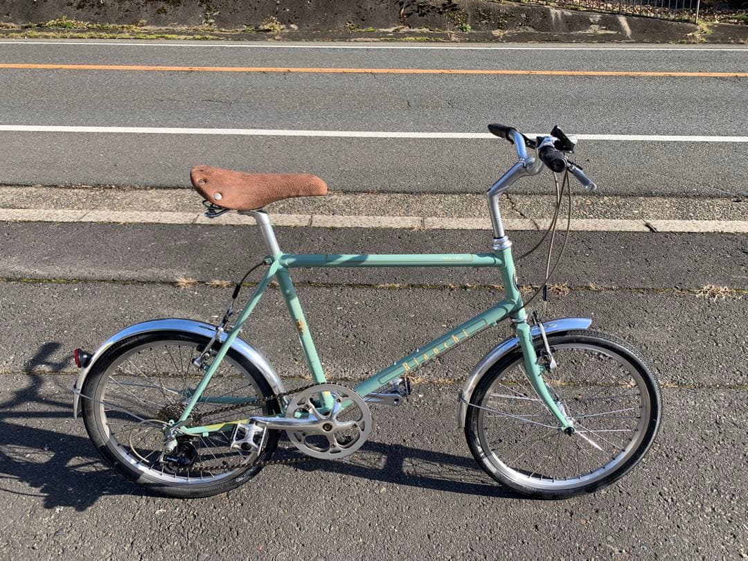 【即乘】送料無料 Bianchi ミニベロMerCo小径車クロスバイク7速 20 CY-BOSS / 【FR4673】Bianchi Merlo 20インチミニベロ6 レストア済