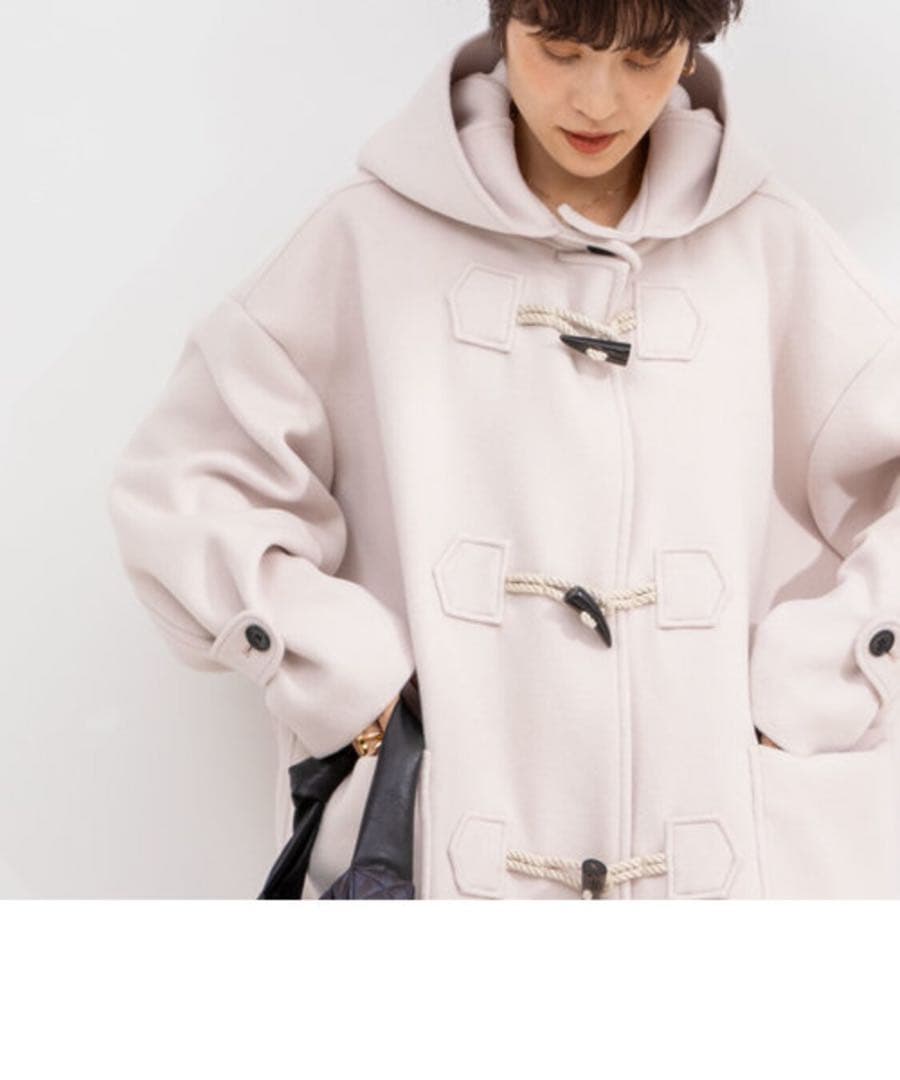 新品 ノーリーズ NOLLEY'S NMPミドル丈ダッフルコート ベビーピンク