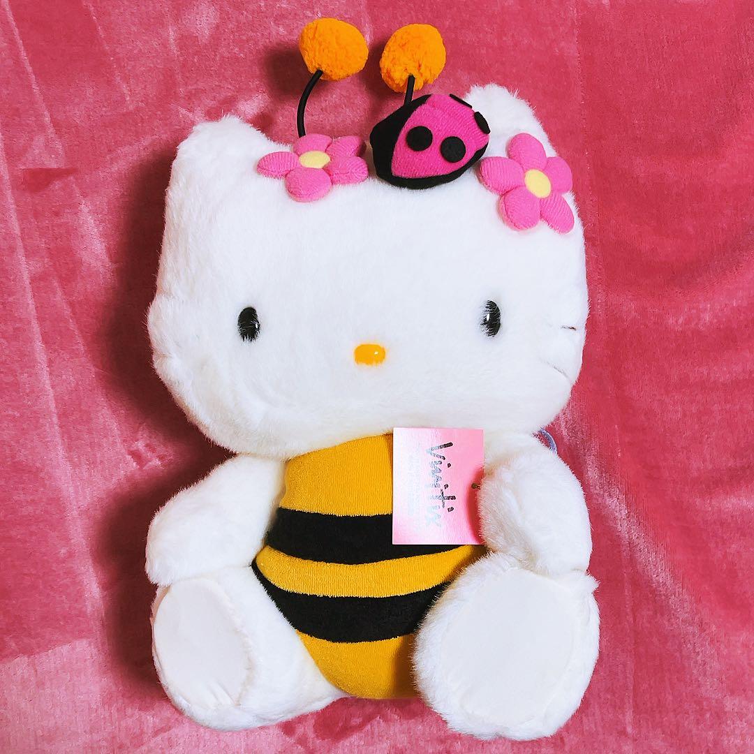 希少レア　ハローキティ　ぬいぐるみ　ハチ　1998年製　vivitex サンリオ