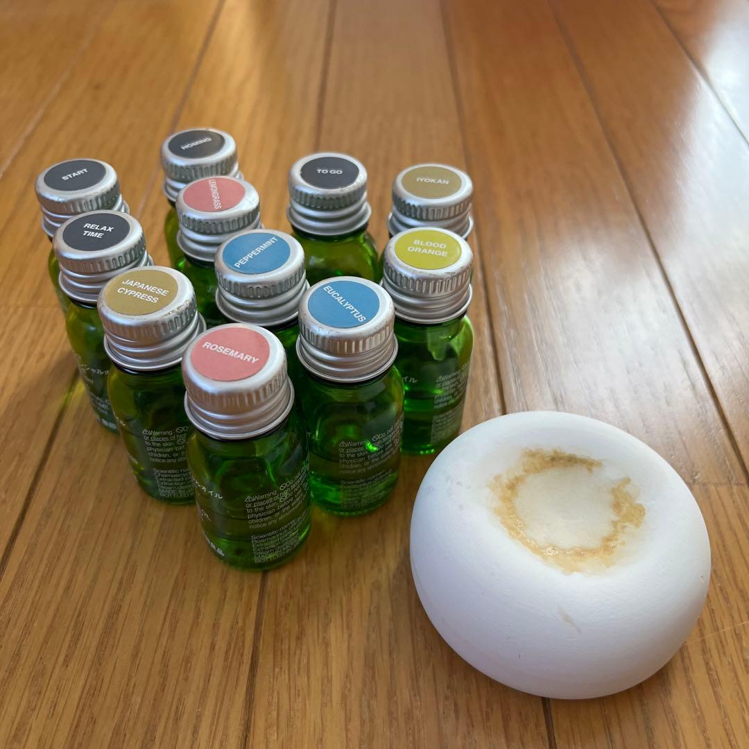 無印良品エッセンシャルオイル11本とアロマストーン アロマストーン | 無印良品