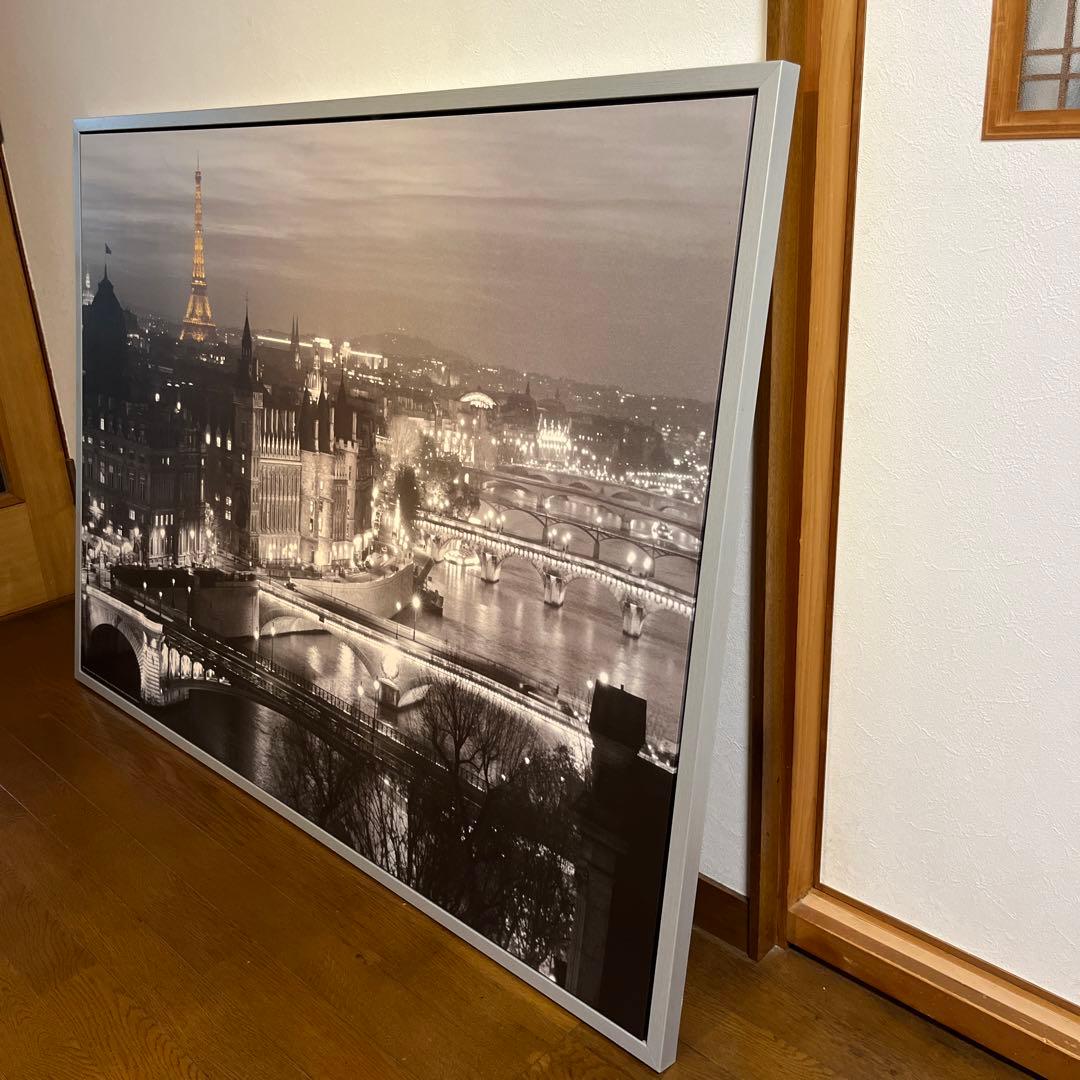 イケア オードリーヘップバーンとパリ夜景 2枚組 パネル 壁掛け アート