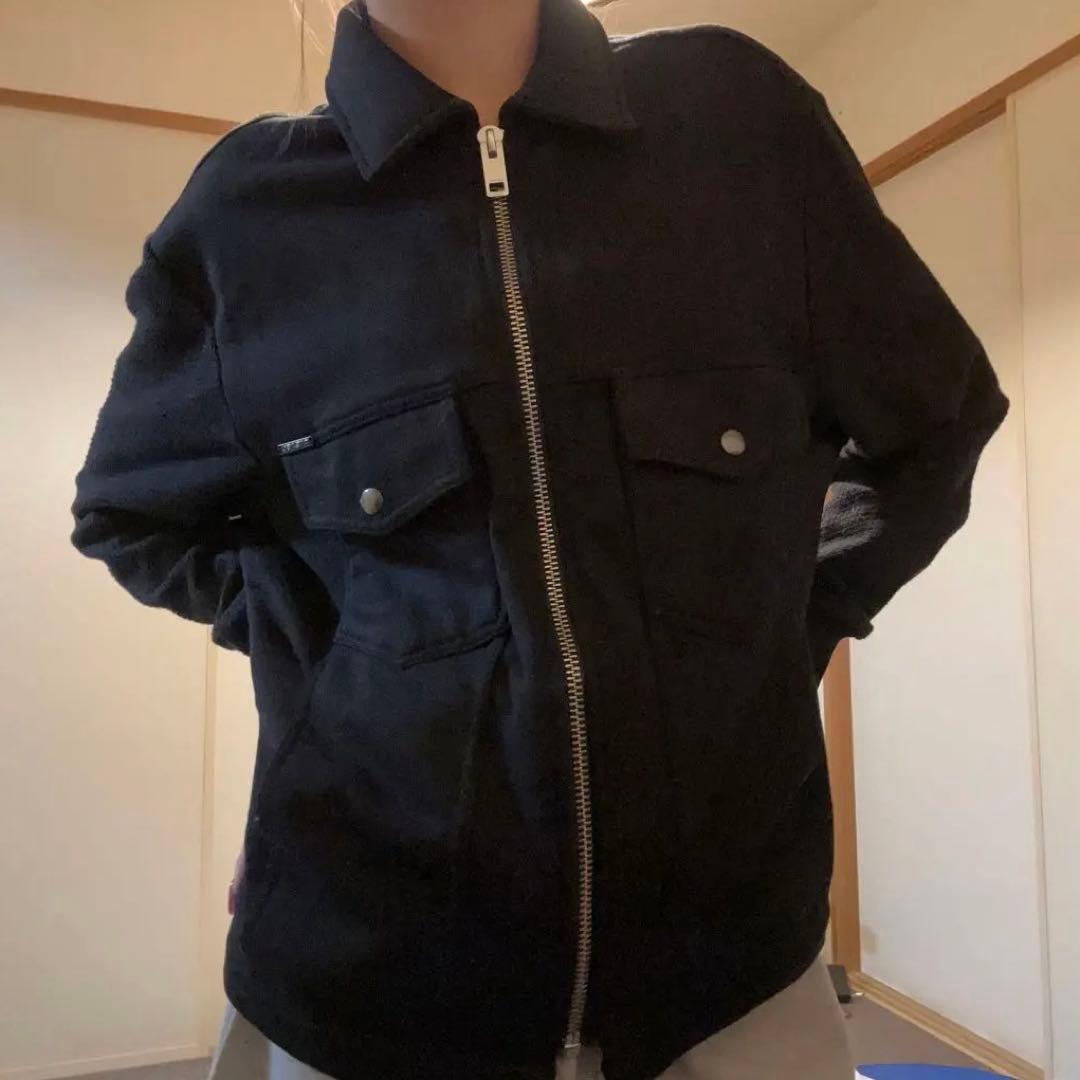 diesel ワッフル フルジップブルゾン　y2k ストリート Women's Zipped hoodie in dirt-effect Track Denim | Black | Diesel