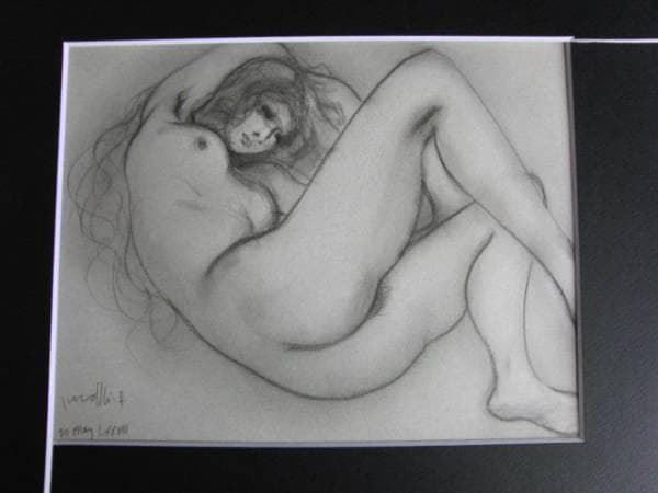 古沢　岩美、デッサン　AT、希少な額装用画集より、新品額装付、状態良好