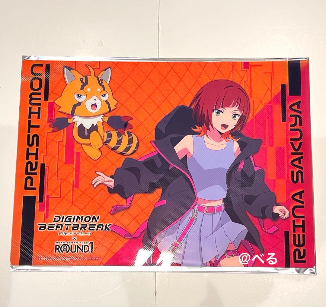 デジモン ラウンドワンコラボ オリジナルB4プラマット 2種セット