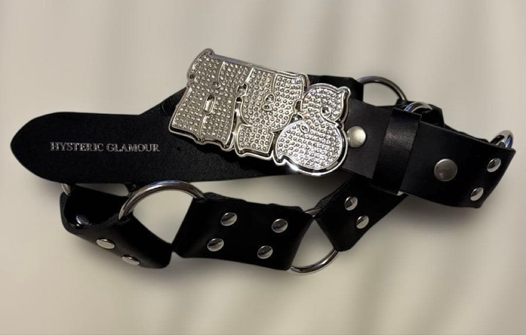ヒステリックグラマー HYPNOTIZED LOGO リングレザーベルト
