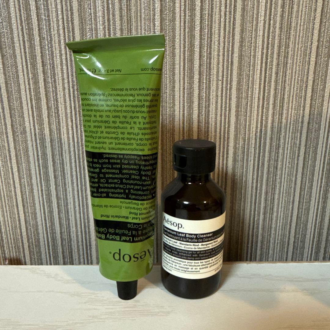 Aesop ゼラニウム ボディバーム100ml クレンザー100ml - メルカリ