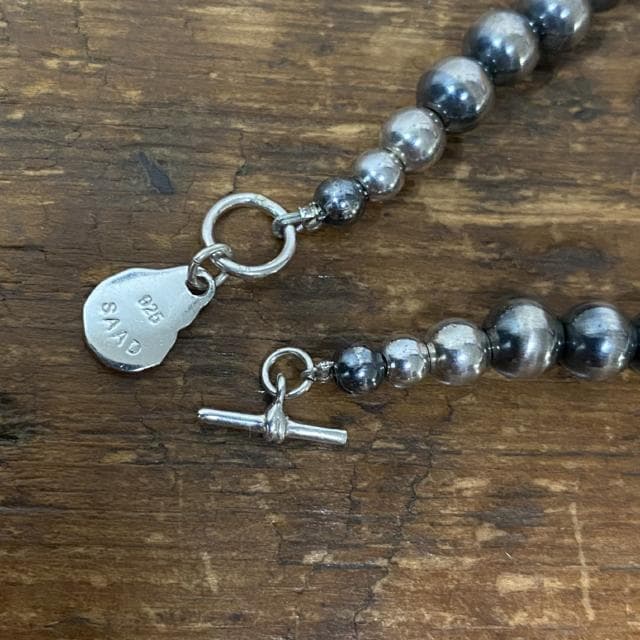 廃盤 SAAD サード Tバー シルバー ビーズ ブレスレット SV925 - メルカリ