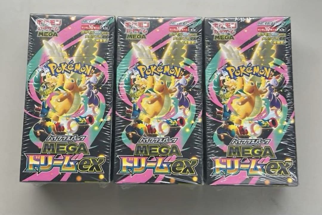 ポケモンカード シュリンク付き MEGAドリームex 3BOX MEGAドリームex 3BOX シュリンク付 ポケモンカードゲーム｜Yahoo