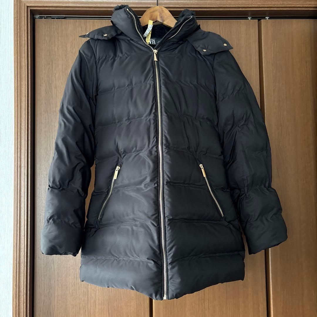 に*ん様 ZARAフード付きダウンジャケット/クリーニング済み