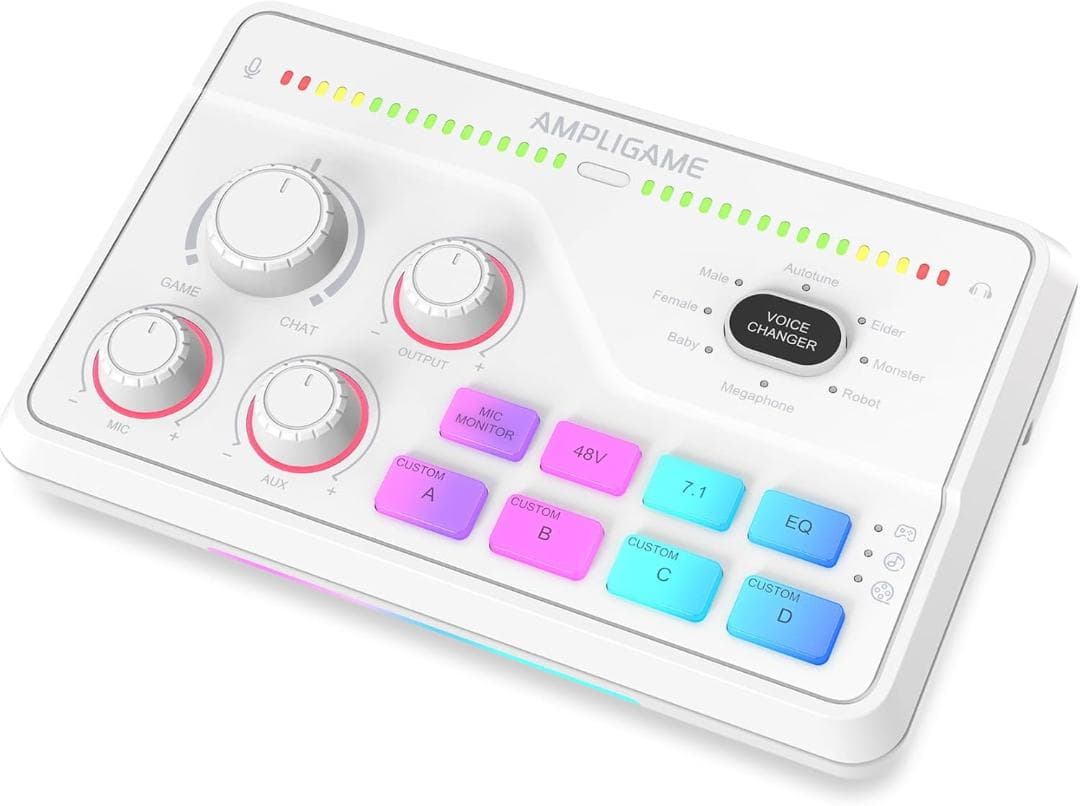 新品★FIFINE AmpliGame SC8 ホワイトモデル