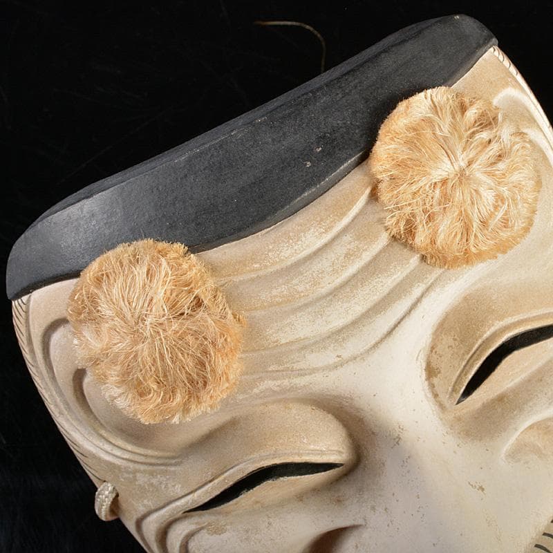 能面 能楽 雅楽 本山道子作 木彫 翁面 面袋付 共箱 M R5355 - メルカリ