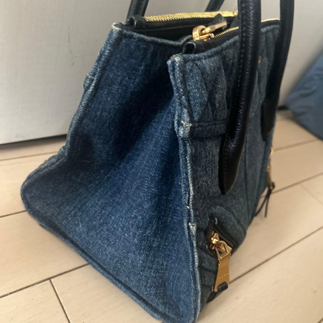 miumiu バイカー バッグ デニム - メルカリ