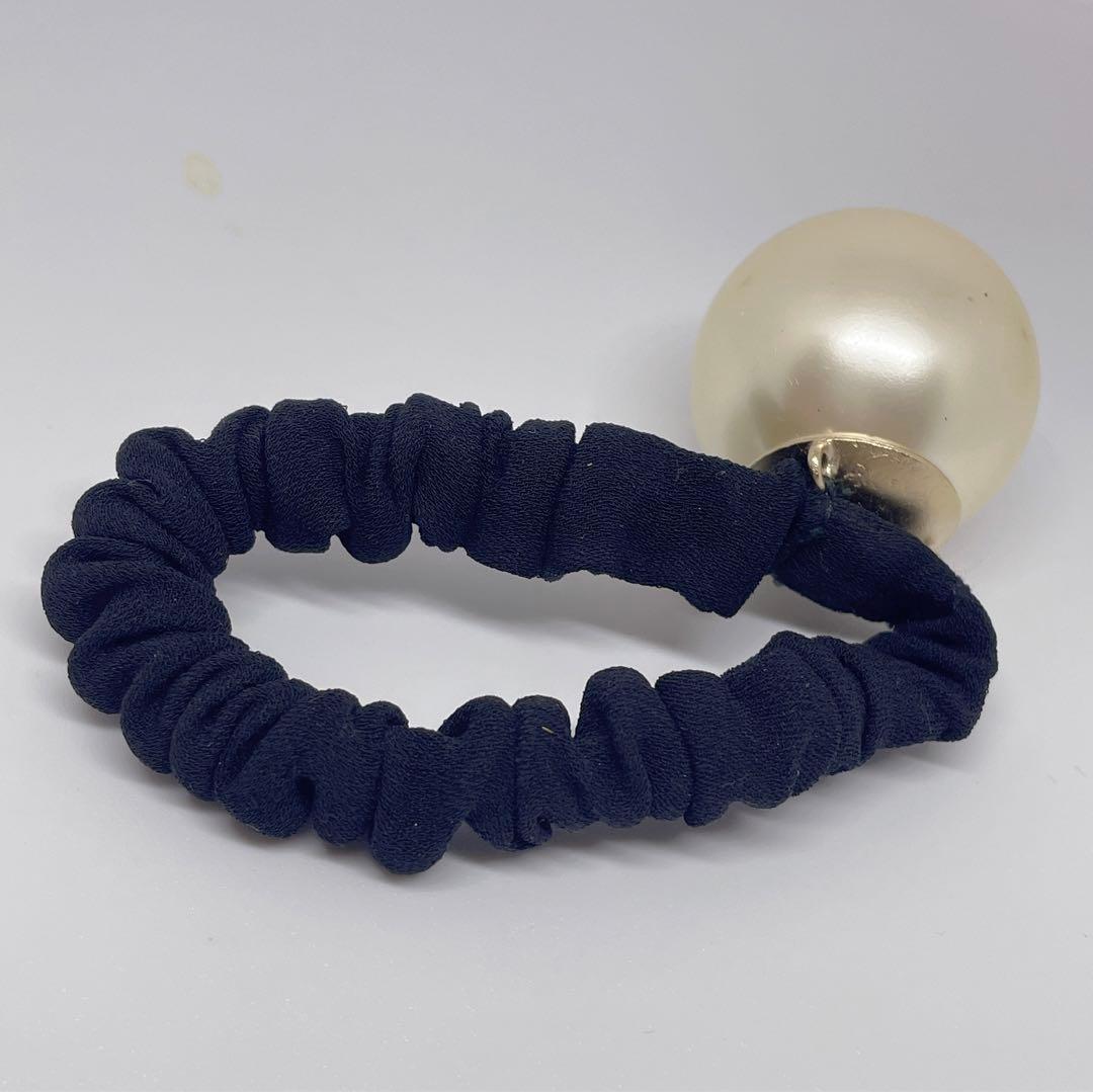 激安✨CHANEL本物シャネルフェイクパールヘアゴムシュシュココマーク