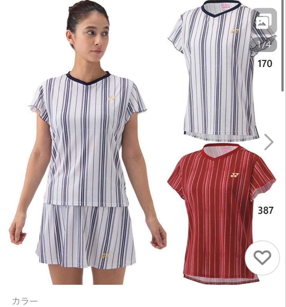 YONEX ストライプ TシャツL スカートM セット新品未使用