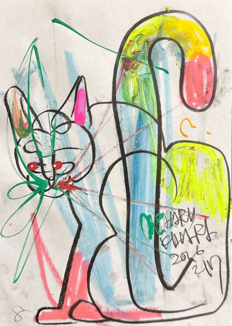 木原千春5分間ドローイング/CATエスキース8 - メルカリ