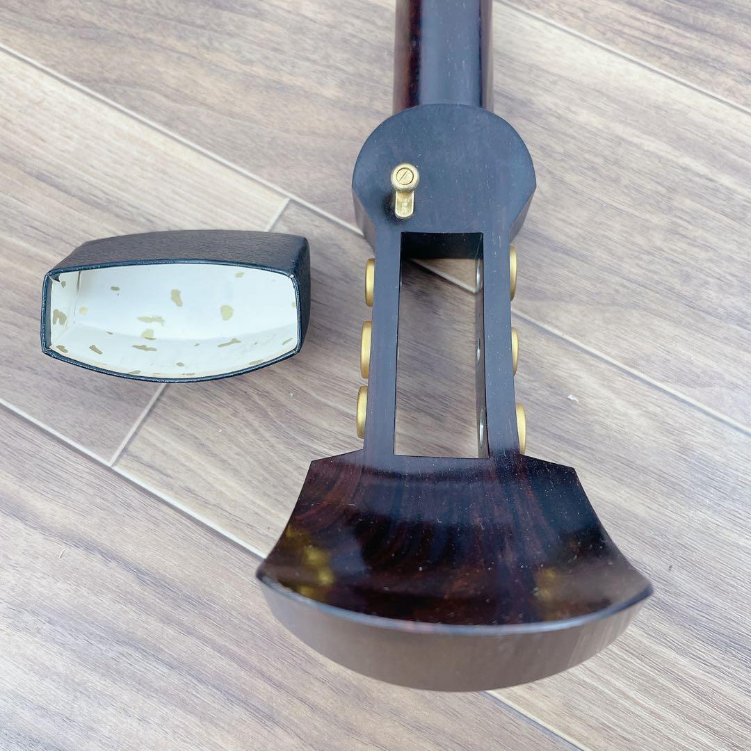 津軽三味線 金ほぞ 子持ち綾杉胴 トチ有 紅木 GP24 東さわり 犬皮 和